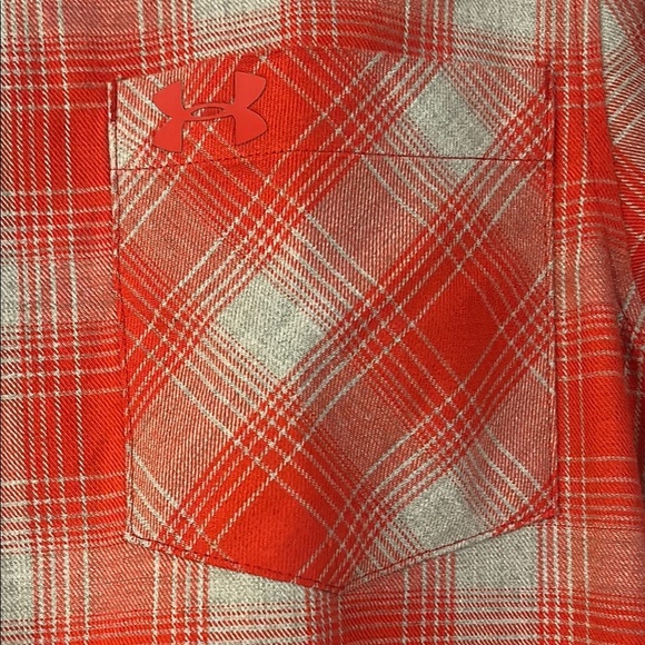 Under Armour Ole Miss Rebels Shirt Small Plaid Long Sleeve Button Up - Picture 2 of 13